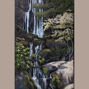 Peaceful Place Waterfall Painting
