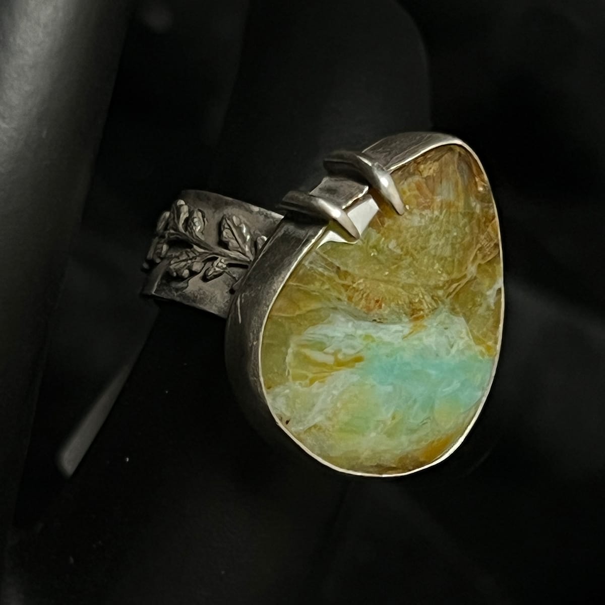 Opalized Wood Ring