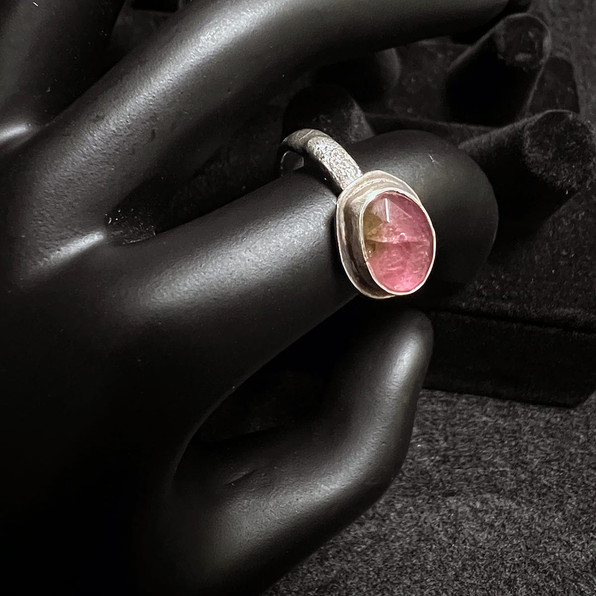 Pink Watermelon Tourmaline Ring