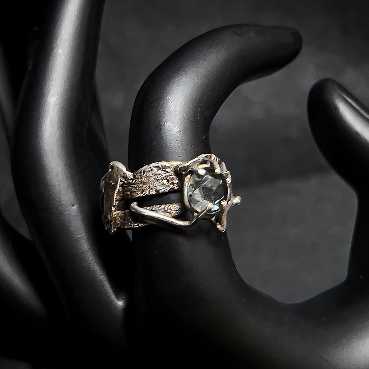 Aquamarine Root Ring