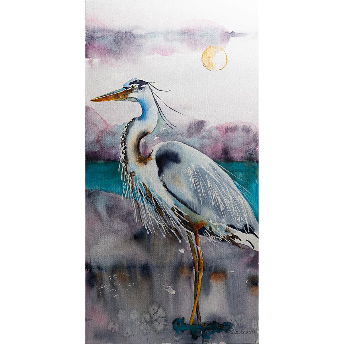 Cloud Bank - Water Color by Lieta Gratteri