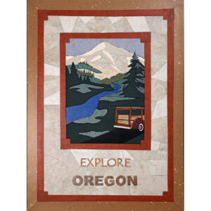 Explore Oregon is a Linoleum Mosaic by Gordon Campbell