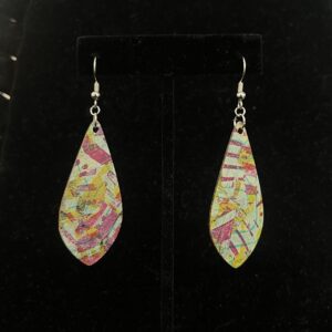 Wooden Teardrop Earrings by Sue Gosselin